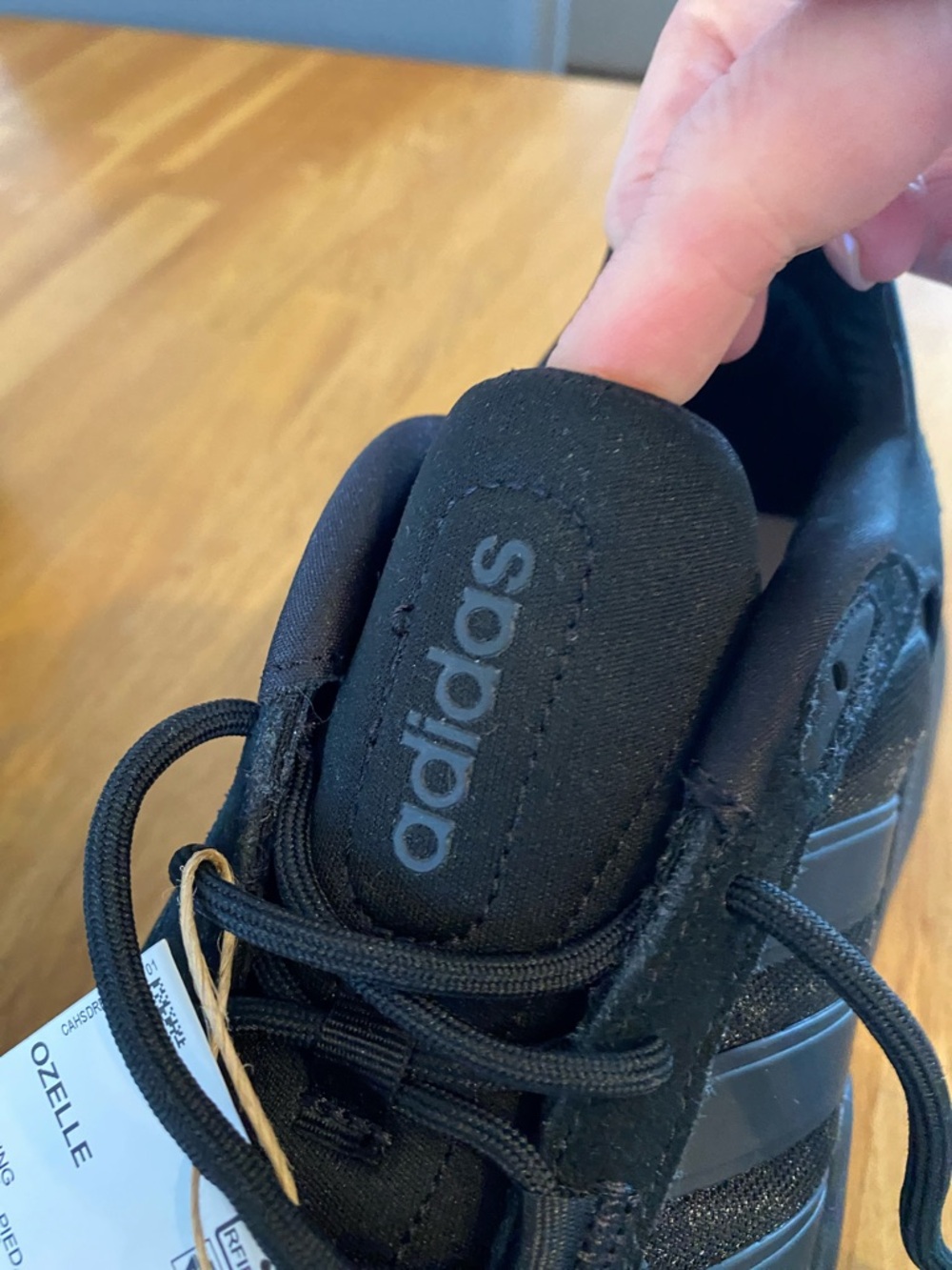adidas Ozelle Men's Black Athletic Sneakers - Picture 3 of 8
